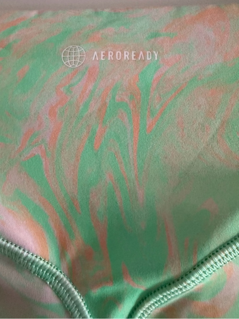 Adidas Light Mint Marble High-Waist Leggings - Picture 10 of 14